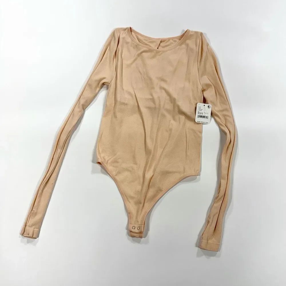 Intimately Free People Scoop Neck Bodysuit – Size XS (Nude) – NWT